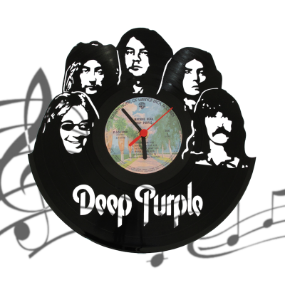 Часы виниловая грампластинка  "Deep Purple"