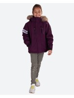 Детская утепленная куртка Lindberg сирененевого цвета, размер 150 см