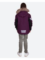 Детская утепленная куртка Lindberg сирененевого цвета, размер 150 см