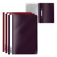 Набор из 3 папок-скоросшивателей пластиковых ErichKrause® Matt Blackberry Marsala, A4, ассорти