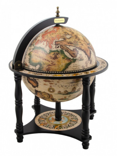 Глобус-бар настольный сфера 33 см, высота 57 см, Ptolemaeus