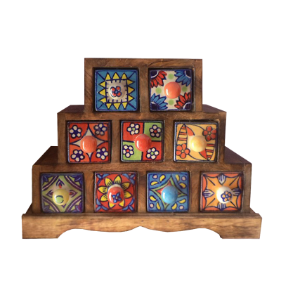 Миникомод - пирамида, 9 ящиков