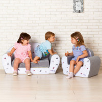 Бескаркасное (мягкое) детское кресло серии "Мимими", Крошка Ви