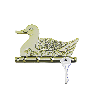 Ключница металлическая настенная Утка