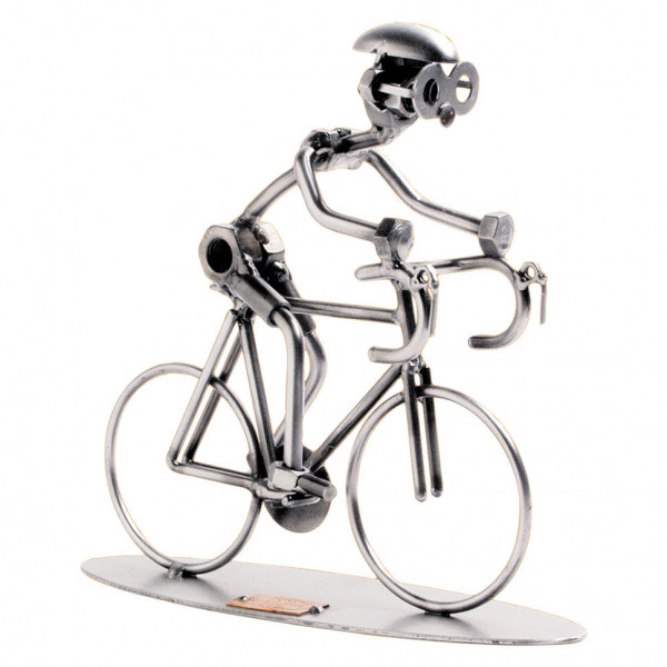 Фигурка из металла Велогонщик, высота 18,5 см (B)