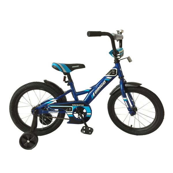 Детский велосипед хардтейл 16" Navigator BINGO синий ВН16152