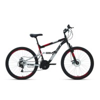 Велосипед двухподвес 26" Altair MTB FS 26 2.0 D 18 ск черный/красный 2022 г