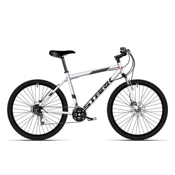 Горный велосипед Stark'21 Respect 27.1 D Microshift серебристый/черный M(18")(HD00000160)