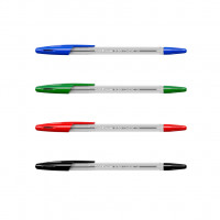 Ручка шариковая ErichKrause® R-301 Classic Stick 1.0, цвет чернил: синий, черный, красный, зеленый