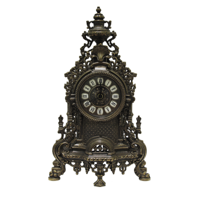Часы Барокко каминные под бронзу