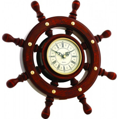 Часы в виде штурвала, размер 38d10.8 см