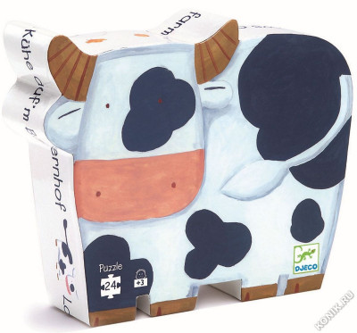 Пазл Djeco «Коровы на ферме», 24 эл.