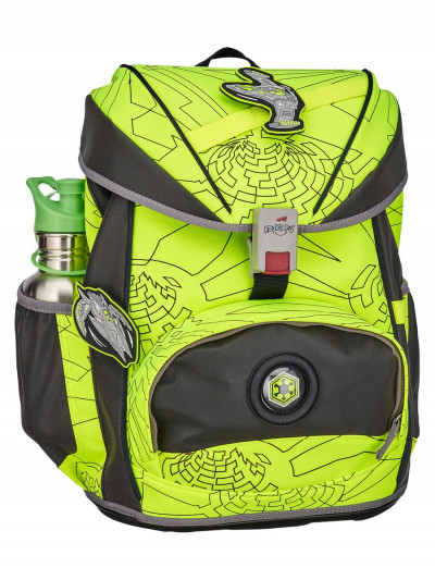 Ранец школьный DerDieDas ErgoFlex Exklusiv Superflash Buttons "Неоновый ...