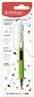 Ручка гелевая автоматическая Penac Inketti светло-зеленая 0,5 мм, 1 шт в блистере
