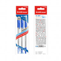 Ручка шариковая ErichKrause® R-301 Classic Stick&Grip 1.0, цвет чернил синий