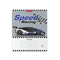 Тетрадь школьная ученическая ErichKrause® Speed Racing, 24 листа, линейка (в плёнке по 10 шт.)