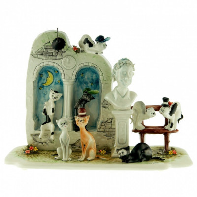 Статуэтка Кошки в парке, 32х16,5х23 см