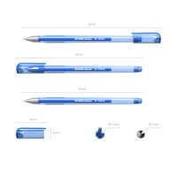 Ручка гелевая ErichKrause® G-Tone, цвет чернил синий (в коробке по 12 шт.)