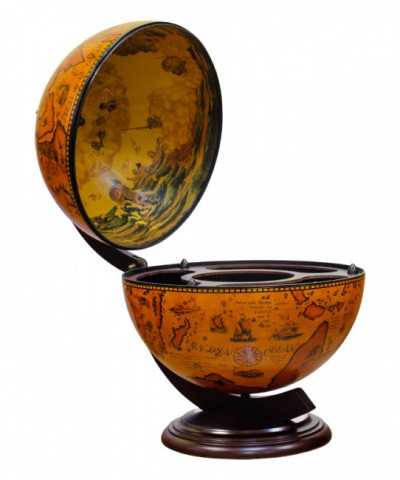 Глобус-бар настольный, диаметр сферы 42 см, высота 56 см, Ptolemaeus