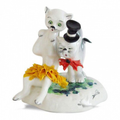 Статуэтка Кошки, пара высота 9 cm