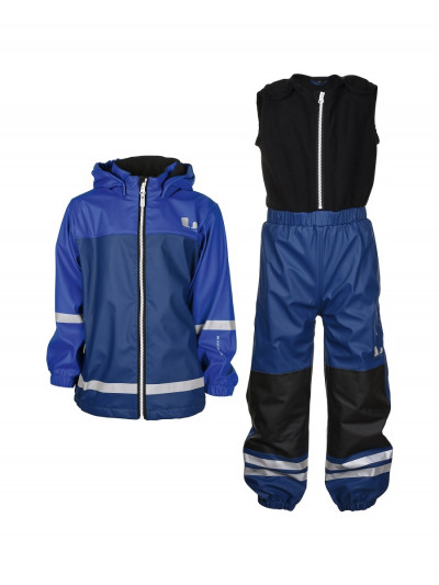 Комплект Lindberg: куртка и полукомбинезон, цвет синий, рост 100 см