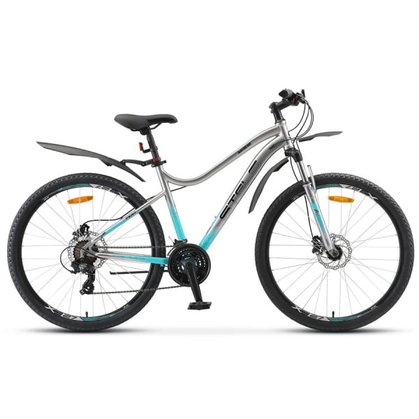 Велосипед гибрид Stels Miss-7100 D V010 хром 27,5" (LU094060)