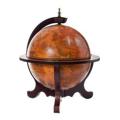 Глобус-бар настольный, сфера 33 см, высота 49 см