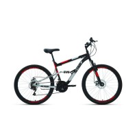 Дорожный велосипед 26" двухподвес Altair MTB FS 26 2.0 disc 18 ск черный/красный 20-21 г