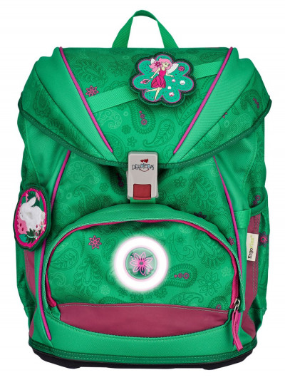 Ранец школьный DerDieDas ErgoFlex Exklusiv LED Buttons "Стильно-зеленый&...