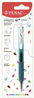 Ручка гелевая автоматическая Penac Inketti бирюзовая, 0,5 мм, 1 шт в блистере