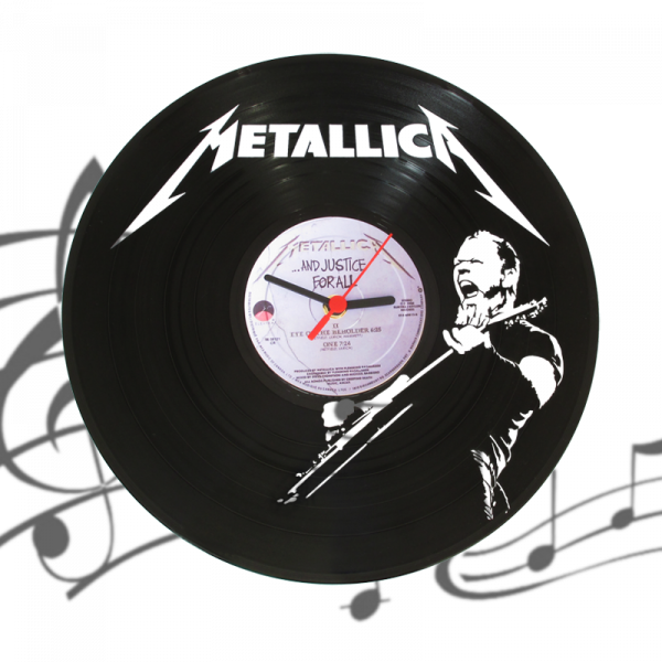 Часы виниловая грампластинка "Metallica"