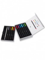 Подарочный набор из цветных кистей для каллиграфии Bamboo Brush, 12 цветов марки "Morris"