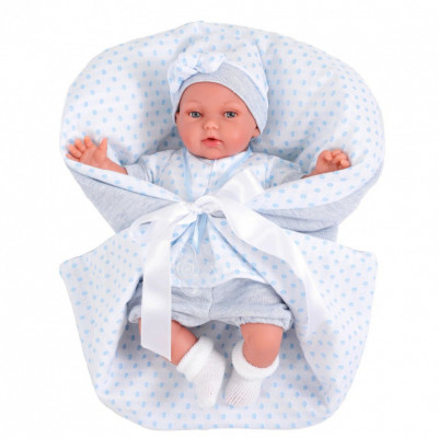 Кукла Айна в голубом, озвученная (детский лепет), 29 см