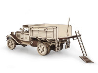 Деревянный конструктор Lemmo грузовик с кузовом, 217 деталей