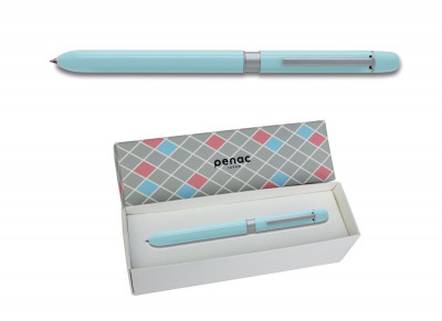 Ручка многофункциональная Penac Multisync 107 синие+красные чернила+грифель+л...