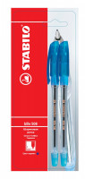Шариковая ручка Stabilo Bille 508, цвет чернил синий, 2 шт в блистере