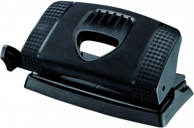 Дырокол ESSENTIALS GREEN на 10/12 листа, на 2 отверстия, с линейкой, эффект к...