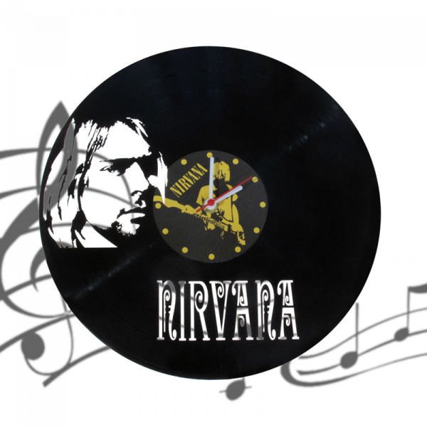 Часы виниловая грампластинка "Nirvana"