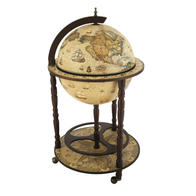 Глобус-бар напольный, светлый  D=40 см