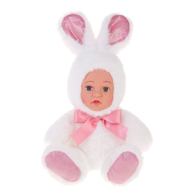 Мягкая игрушка Мой зайчонок, белый, 30 см