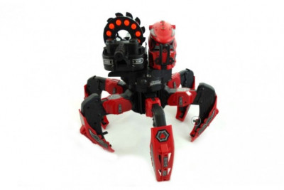 Робот паук на пульте управления (Свет, звук, стреляет дисками и пулями) 9007-...