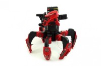 Робот паук на пульте управления со светом и звуком, стреляет дисками и пулями, 9007-1-красный