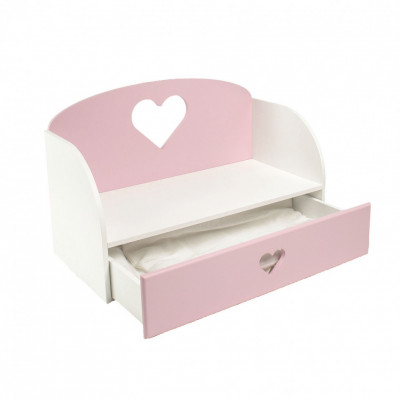 Диван – кровать "Сердце", цвет: розовый