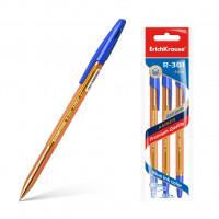 Ручка шариковая ErichKrause® R-301 Amber Stick 0.7, цвет чернил синий