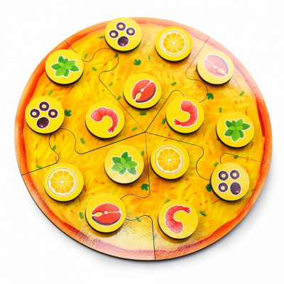 Собери Пиццу с морепродуктами