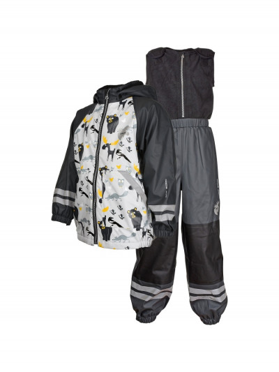 Комплект Lindberg: куртка и полукомбинезон, цвет антрацит