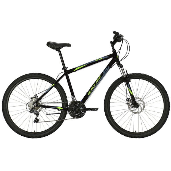 Горный велосипед Black One Onix 27.5 D Alloy чёрный/зелёный/серый 2020-2021