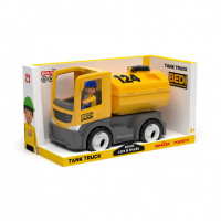 Строительный грузовик-цистерна с водителем игрушка 22 см