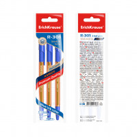 Ручка шариковая ErichKrause® R-301 Amber Stick&Grip 0.7, цвет чернил синий