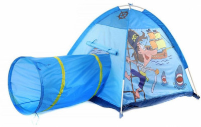 Палатка игровая c туннелем Пират, коробка